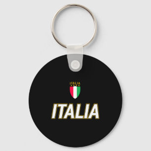 Italia Design Italian Soccer Jersey Style Italy T Keychain
