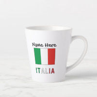Italia e Bandiera Italiana con il Tuo Nome