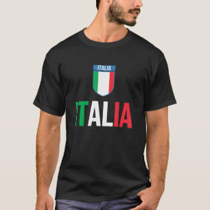 Italia Flag Football Italy National Flag Football- T-Shirt