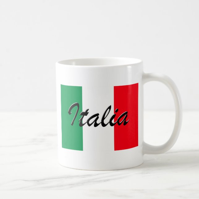 Italia Flag - High Quality Coffee Mug (Right)