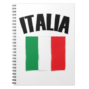 Italia Flag Italy Notebook