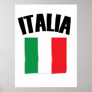 Italia Flag Italy Poster