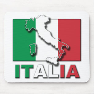 Italia Flag Land Mouse Pad