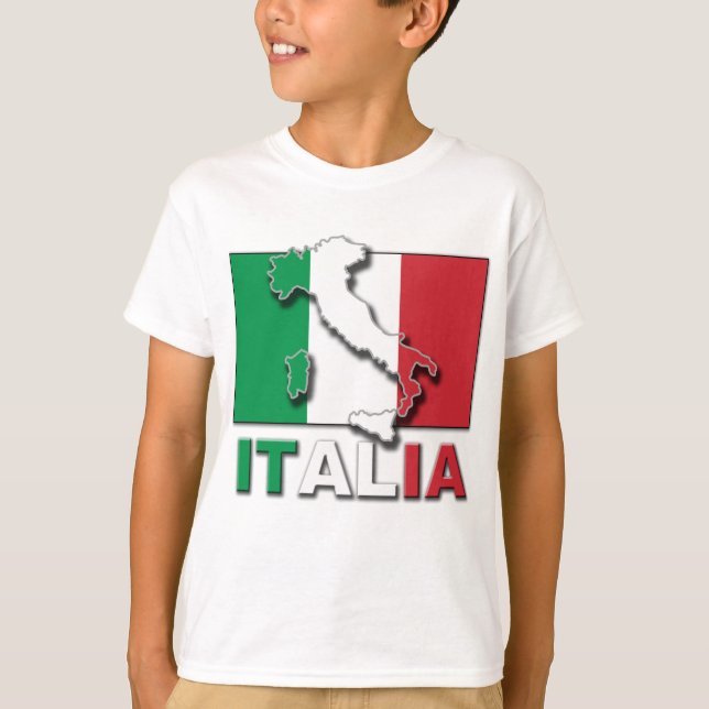 Italia Flag Land T-Shirt (Front)