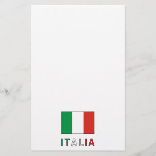 Italia Flag & Word Stationery