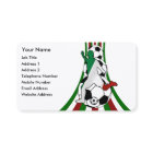 italia, football soccer coach business cards
