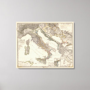 Italia, Gallia cisalpina, Sicilia, Sardinia Canvas Print