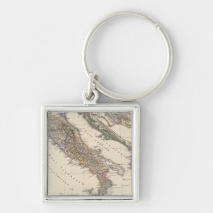 Italia, Gallia cisalpina, Sicilia, Sardinia Keychain
