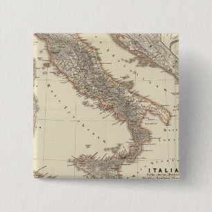 Italia, Gallia citerior, Illyricum, Sicilia 2 Inch Square Button
