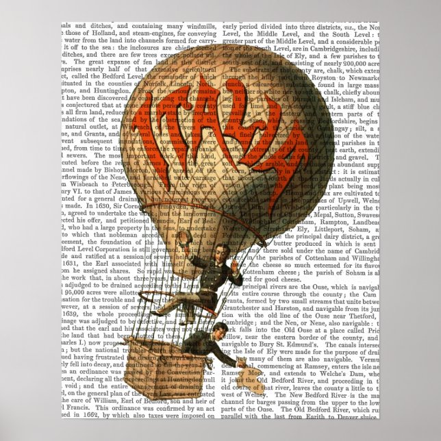 Italia Hot Air Balloon Poster (Front)