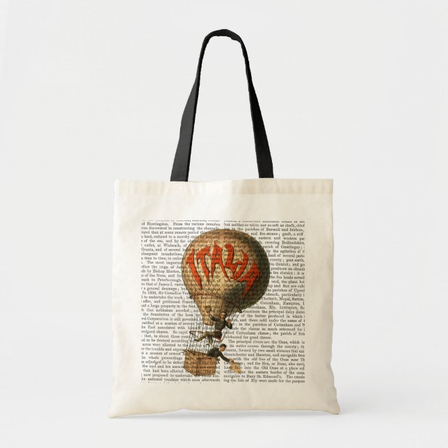 Italia Hot Air Balloon Tote Bag (Front)