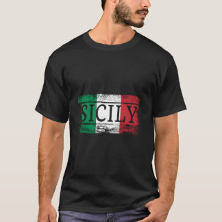 Italia Italian Flag I Sicily Italy T-Shirt
