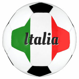 Italia Italian Flag of Italy il Tricolore Custom Soccer Ball