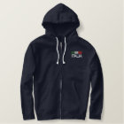 Italia Italy Embroidered zip Hoodie