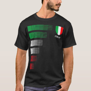 Italia Italy Flag Emblem  Italian Pride Ancestry H T-Shirt