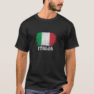Italia Italy Flag Italian Country Home Pride Distr T-Shirt