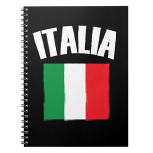 Italia Italy Flag Soccer Fan Notebook