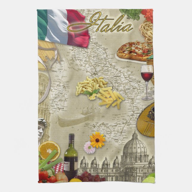 Italia Kitchen Towel (Vertical)