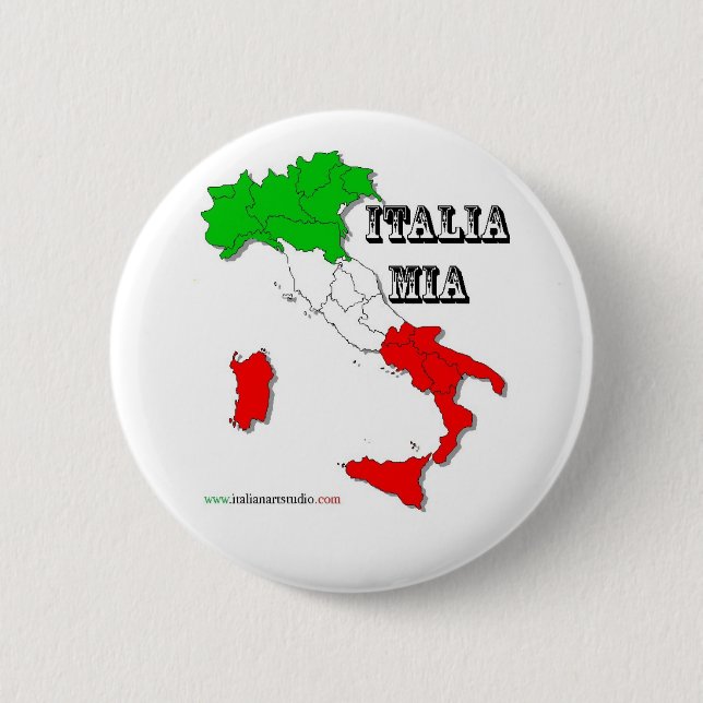 Italia mia Button (Front)
