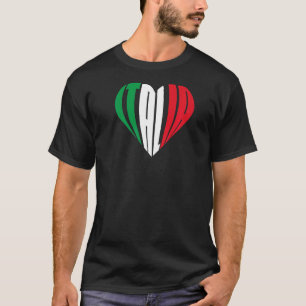 Italia  Proud Italian  Italian Heart I Love Italia T-Shirt