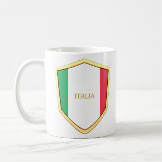 Italia Shield Soccer Football Fan Coffee Mug