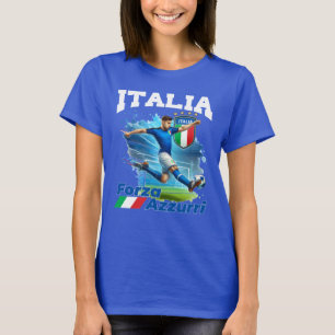 Italia Soccer Calcio Azzurri  T-Shirt
