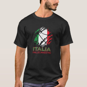Italia Sports Fan Italian National Flag Art Italy  T-Shirt