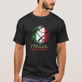 Italia Sports Fan Italian National Flag Art Italy  T-Shirt