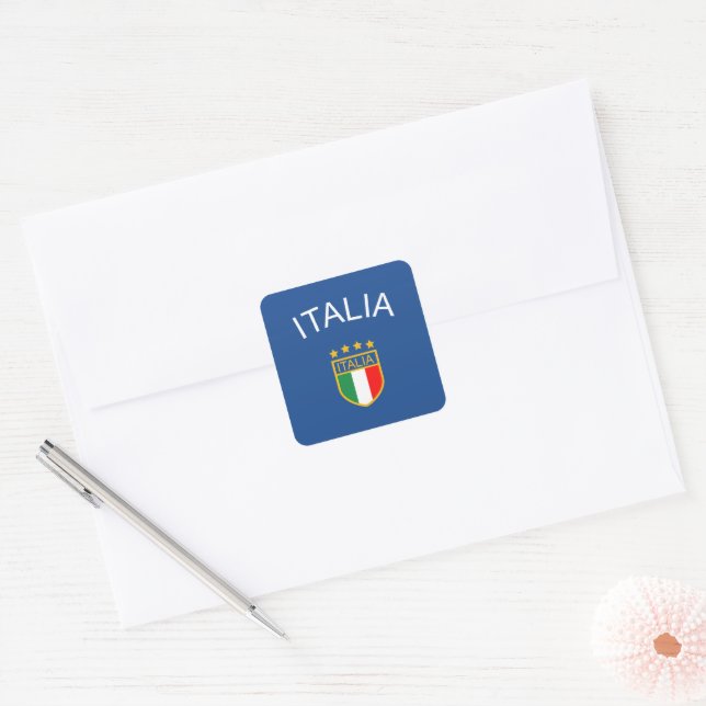 Italia Square Sticker (Envelope)