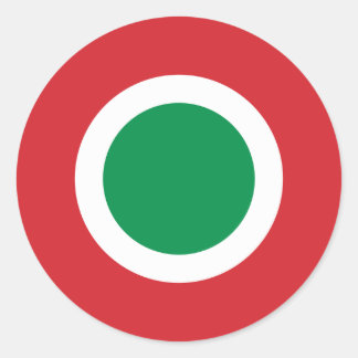 Italian Air Force Roundel Classic Round Sticker