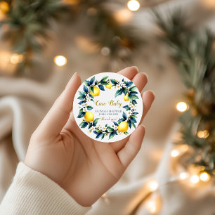 Italian Amalfi Ciao Baby Thank You Stickers
