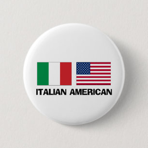 Italian American 2 Inch Round Button