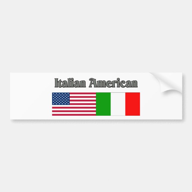 Italian American Bumper Sticker (Front)