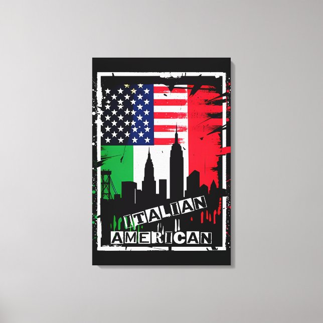 Italian American Canvas Print (Front)
