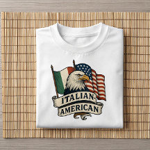 Italian American Eagle Shirt | Patriotic Heritage 