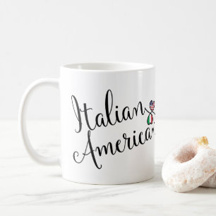 Italian American Entwined Hearts Coffee Mug