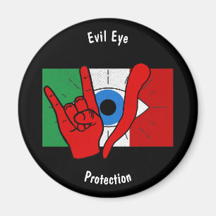 Italian American Evil Eye il Malocchio Maloik Malo Magnet