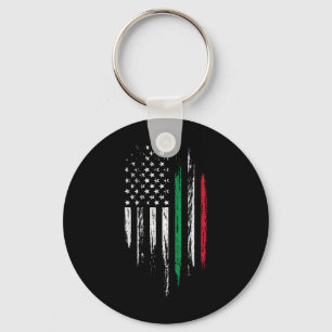 Italian American Flag Combo Italy Usa Italia Patri Keychain