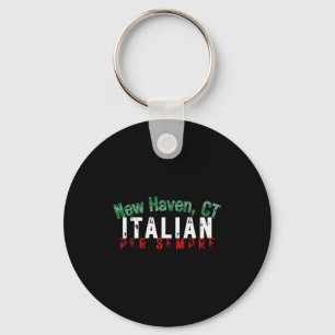 Italian-american Pride New Haven Ct Heritage Itali Keychain