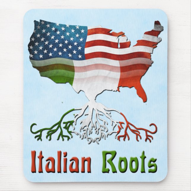 Italian American Roots Mousemat Mouse Pad (Front)