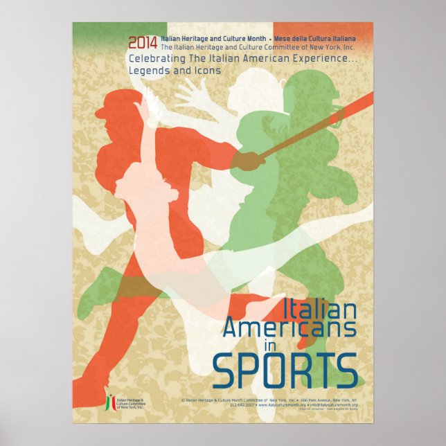 Italian Americans in Sports Poster (Front)