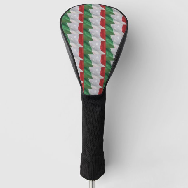 Italian and USA flags Golf Head Cover (Front)