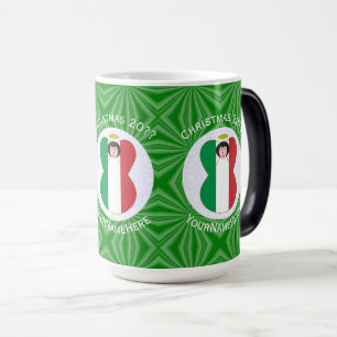 Italian Angel Christmas Flag Personalized Magic Mug