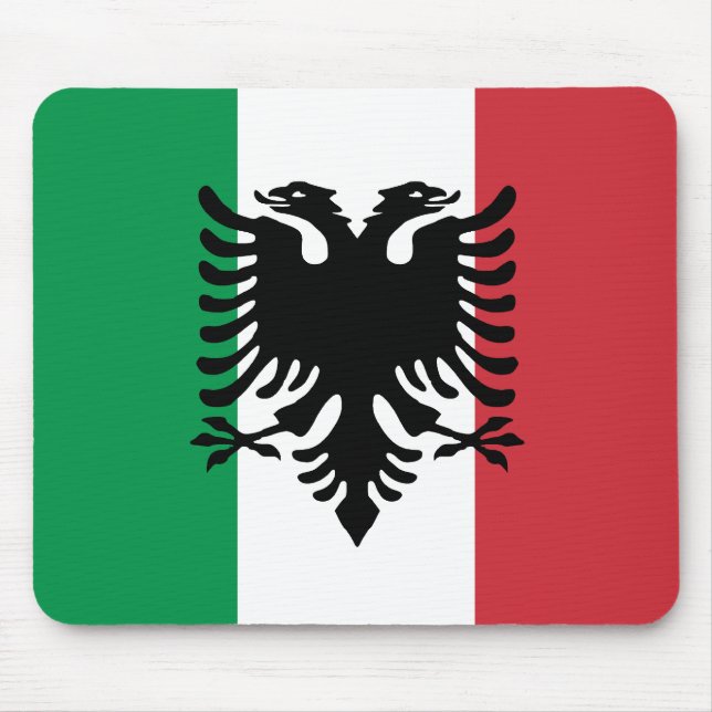 Italian Arberesh, Italy flag Mouse Pad (Front)