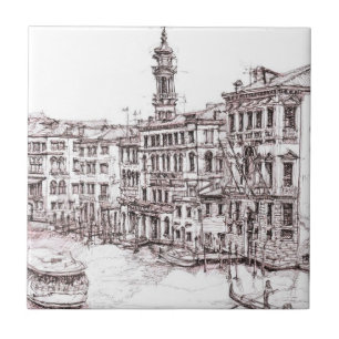Italian architecture drawings tile