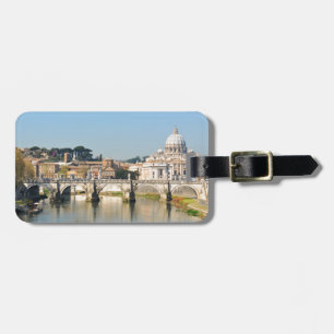 Italian architecture in Rome, Italy Luggage Tag