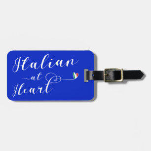 Italian At Heart Luggage Tag Template, Italy