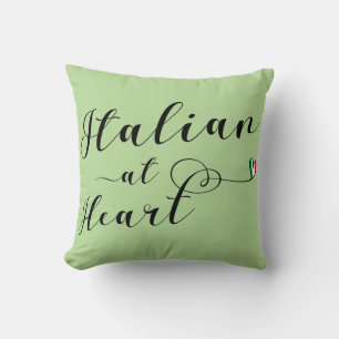 Italian At Heart Throw Cushion, Italy Pillow