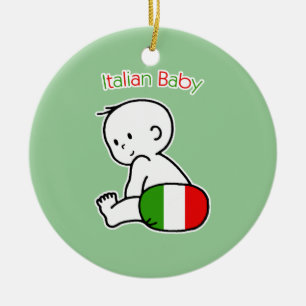 Italian Baby Ceramic Ornament