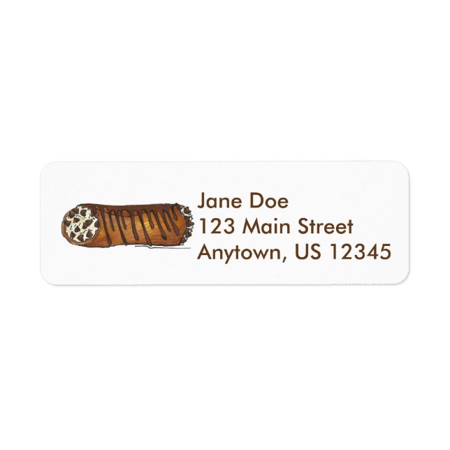 Italian Bakery Chocolate Chip Cannoli Pastry (Front)